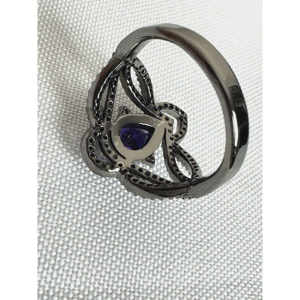 Bomb Party Purple Stone Ring Size 9 Reign Villain Collection Regal Desires Box - Picture 9 of 14